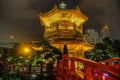 Golden Pavilion of Nan Lian Garden, Hong Kong Royalty Free Stock Photo