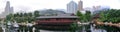 Golden Pavilion of Nan Lian Garden, Hong Kong Royalty Free Stock Photo