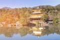 Golden pavilion temple Kinkakuji temple