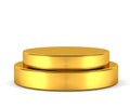 Golden pedestal - winner Royalty Free Stock Photo