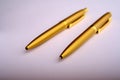 Golden pens Royalty Free Stock Photo