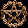 Golden pentagram
