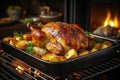 Golden Perfection - Homemade Roasted Turkey Delight.AI Generated