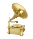 Golden Phonograph Isolated