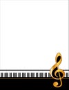 Golden Piano Poster Royalty Free Stock Photo
