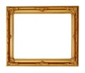 Golden picture frame Royalty Free Stock Photo