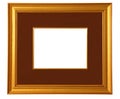 Golden Picture Frame with Mat