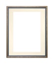 Golden picture or photo frame with cardboard mat Royalty Free Stock Photo