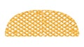 Golden Pie Crust Lattice Icon - Baking, Dessert Culinary Delight, vector design Generative AI Royalty Free Stock Photo