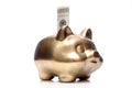 Golden piggybank