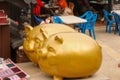 Golden pigs in Korea