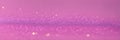 Golden pink sparkles on pink background. Ai Generated