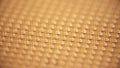 Golden pins of computer CPU or central processor unit, macro shot Royalty Free Stock Photo