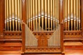 Golden Pipe organ Royalty Free Stock Photo