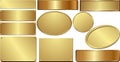 Golden plaques