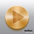 Golden play button