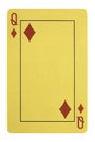 Golden playing cards, Queen of diamonds