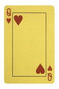 Golden playing cards, Queen of hearts