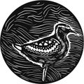 Golden Plover Standing Circle Tribal Art