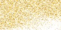 Golden point confetti on