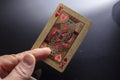 Golden poker card