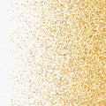 Golden Polka Christmas Transparent Background.