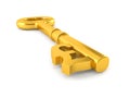 Golden pound key Royalty Free Stock Photo