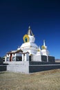 Golden Prayer Stupa in Erdene Zuu Khiid Monastery, Orkhon Valley Cultural Landscape World Heritage Site, in Kharkhorin Mongolia