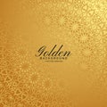 Golden premium background with pattern design