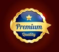 Golden Premium Quality Badge