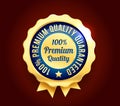 Golden Premium Quality Badge