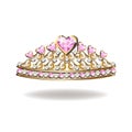 Golden princess crown