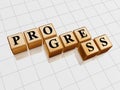 Golden progress Royalty Free Stock Photo