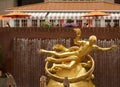 Golden Prometheus statue at the Rockfeller Center