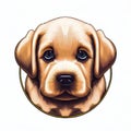 Golden Pup\'s Tender Gaze, Generative AI