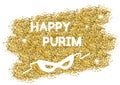 Golden Purim background.