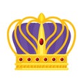 golden and purple crown