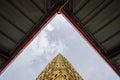 Golden Puttakaya chedipagoda in Sangkhlaburi district,Kanchanaburi,Thailand.