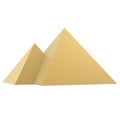 Golden pyramids