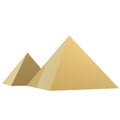 Golden pyramids