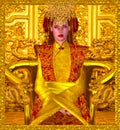 The Golden Queen Of Shanghai. Royalty Free Stock Photo