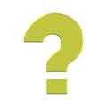 Golden Question Mark Royalty Free Stock Photo