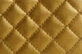 Golden Quilted Leather Background