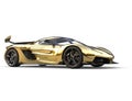 Golden race sports super car