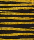 Golden ragged, uneven stripes on a black background