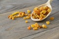 Golden raisins Royalty Free Stock Photo