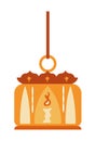 golden ramadan lamp