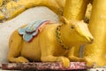 Golden rat statue in Thai temple