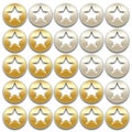 Golden rating stars