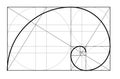 Golden ratio. Cover template.